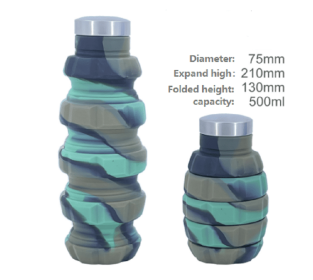Mini Opvouwbare Siliconen Cup Draagbare Siliconen Telescopische Drinken Inklapbare Koffie Cup Multifunctionele Opvouwbare Silica (Color: green)