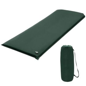 Hiking Outdoor Camping Lightweight Portable Sleeping Pad (Color: green)